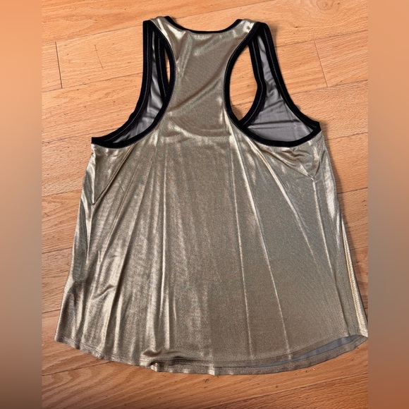 Women’s Trina Turk Gold Metallic Tank Top Size M - Picture 2 of 4